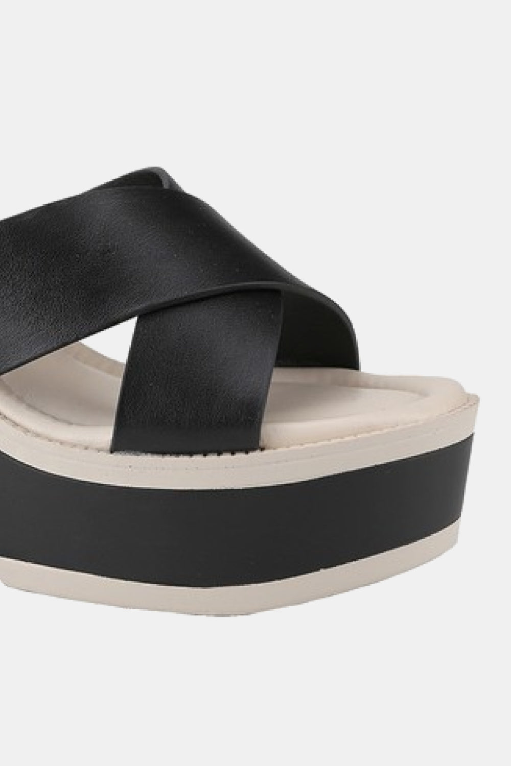 Stacey B's  Weeboo Cherish The Moments Contrast Platform Sandals in Black