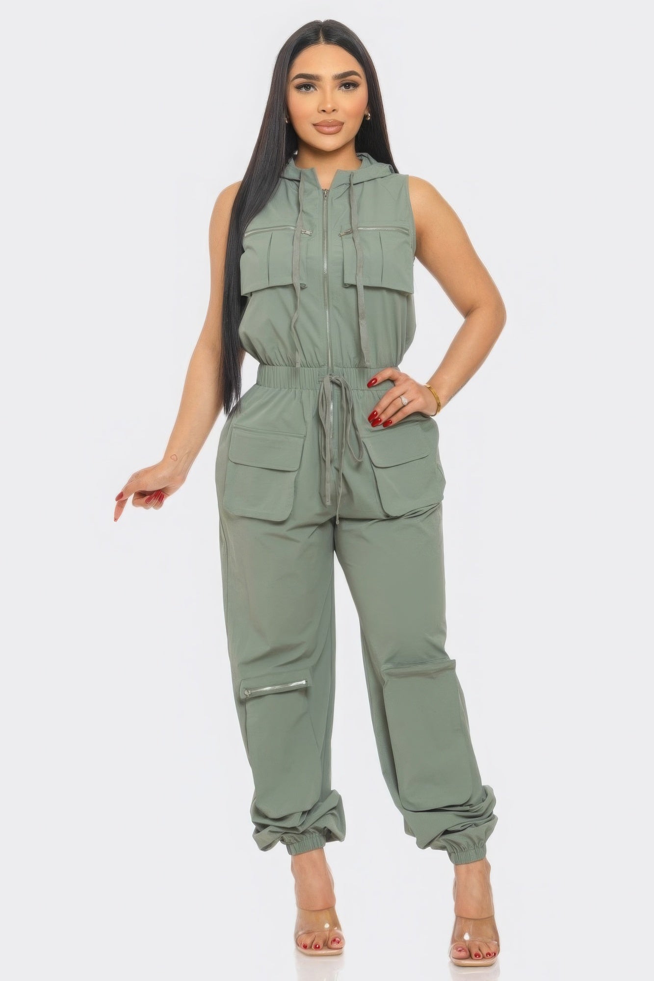 Stacey B's Cargo Jumpsuit