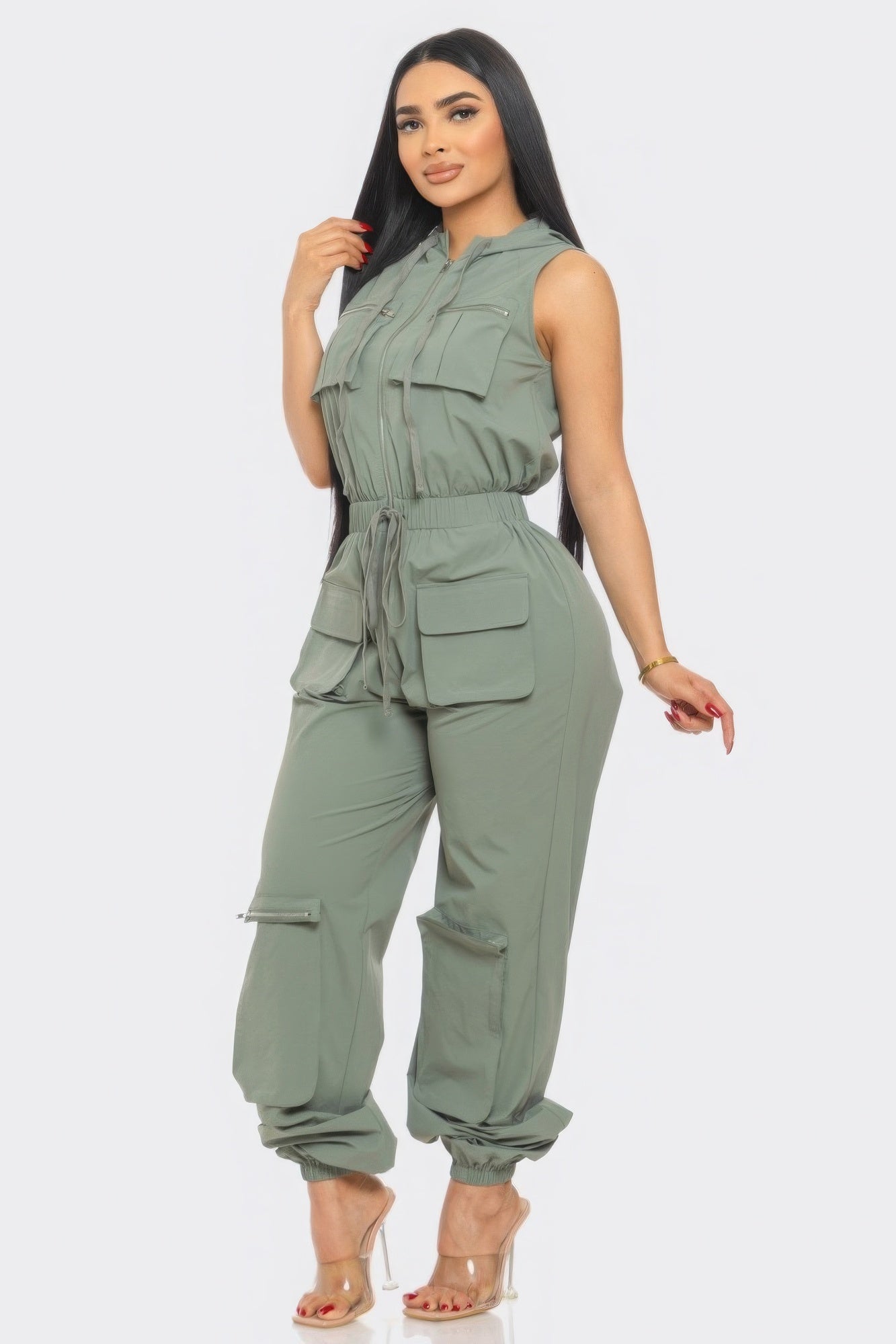 Stacey B's Cargo Jumpsuit