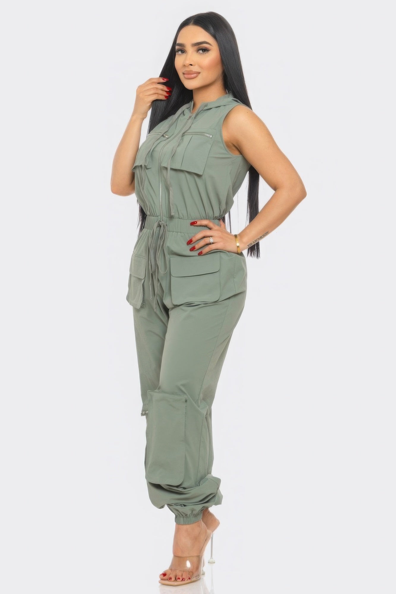 Stacey B's Cargo Jumpsuit