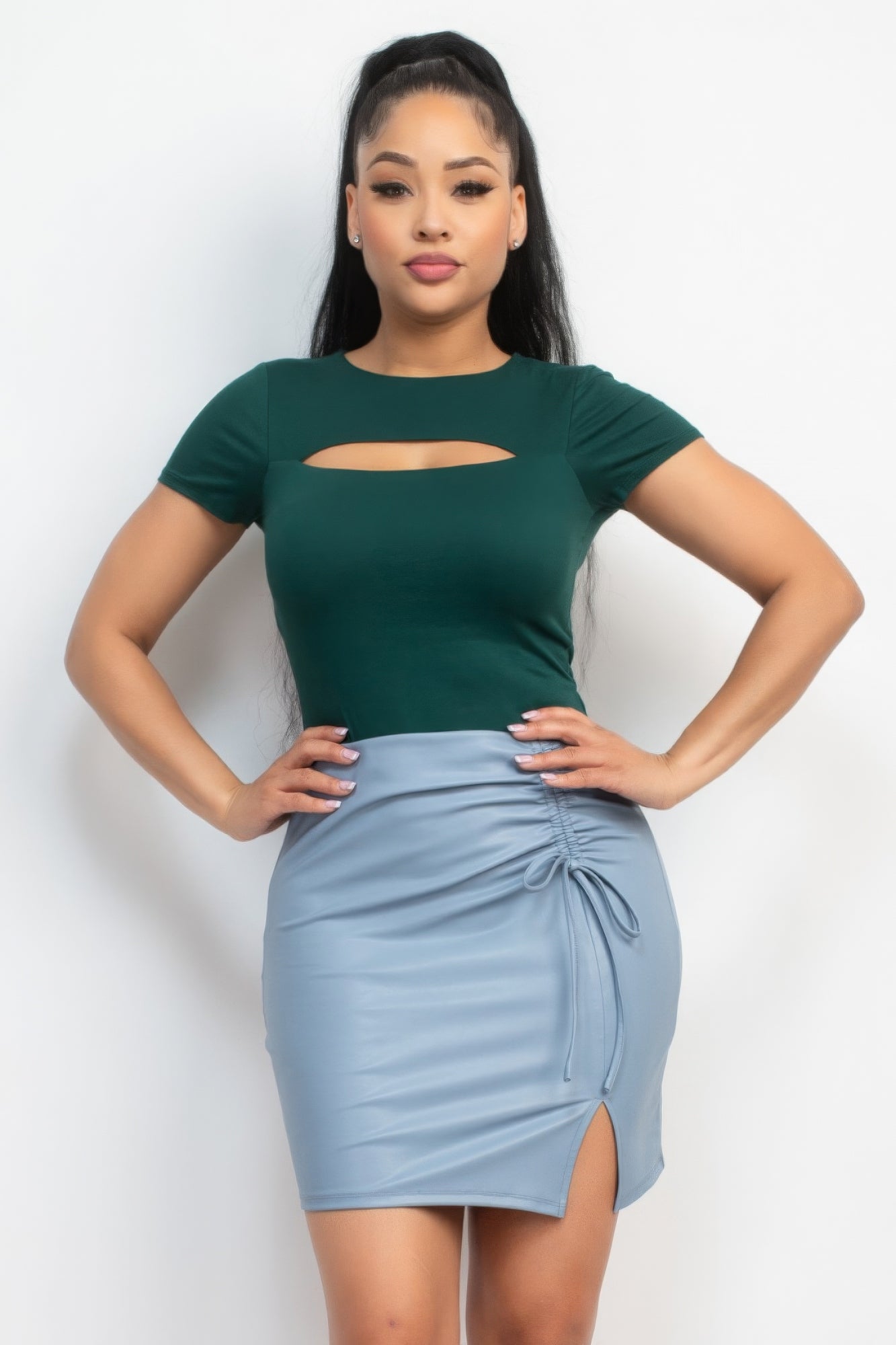 Stacey B's Cut-out Double Layer Top