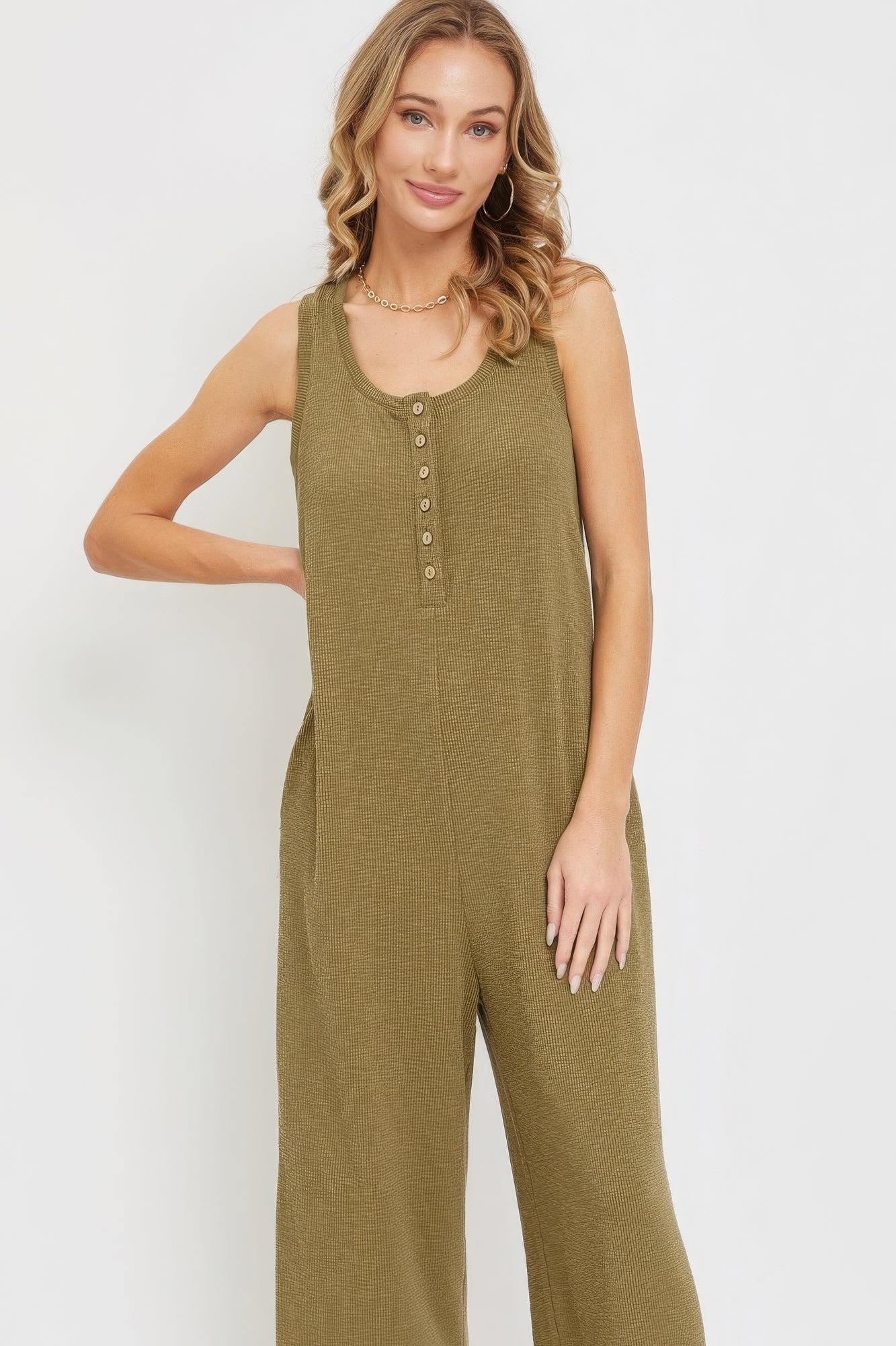 Stacey B's Buttondown Jumpsuit