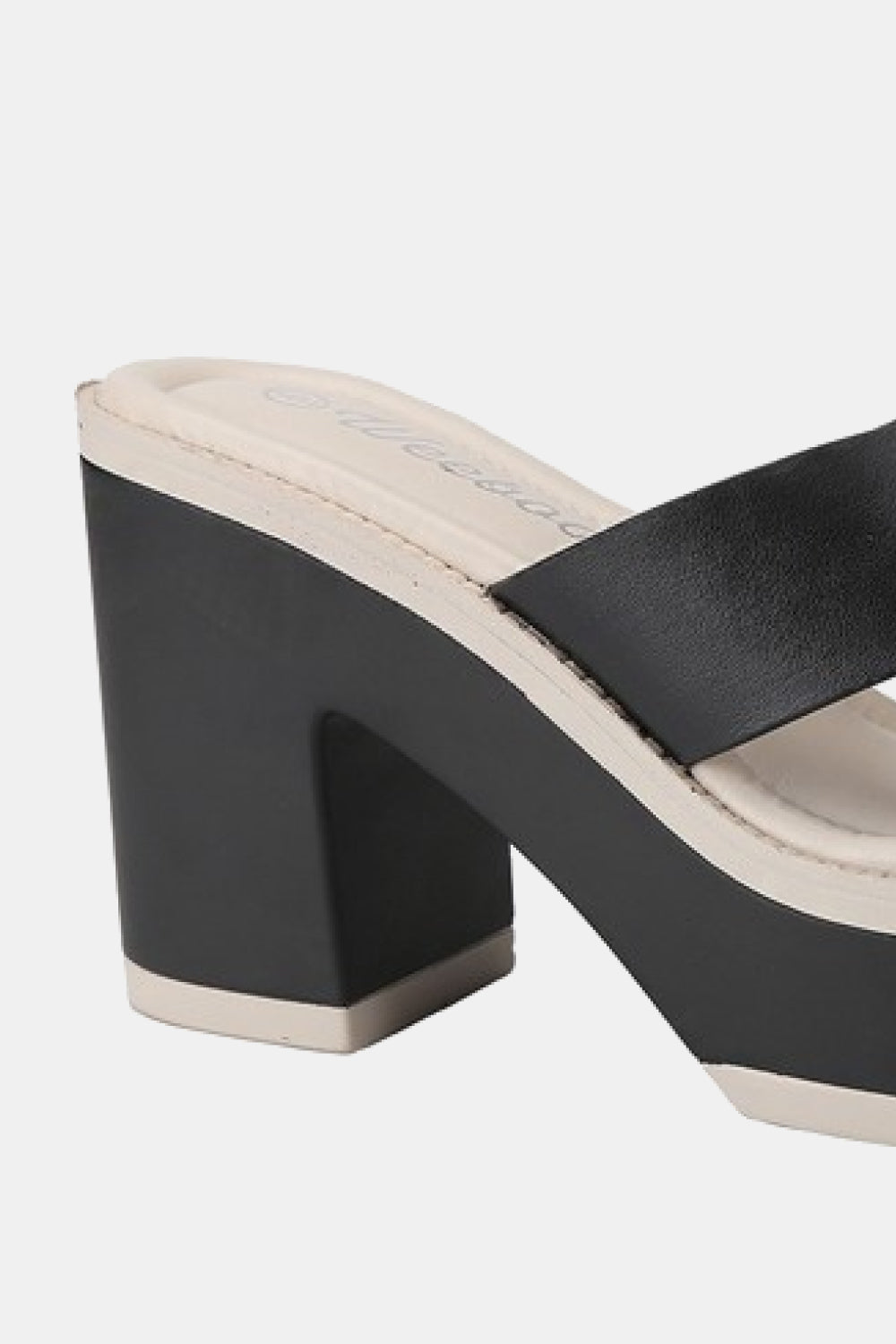 Stacey B's  Weeboo Cherish The Moments Contrast Platform Sandals in Black